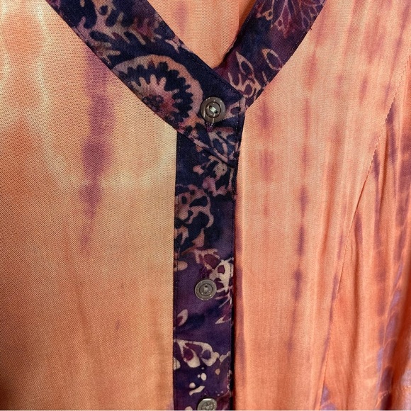 Soft Surroundings Beachy Tie Dye Flowy Maxi Dress Size Large - Picture 5 of 10